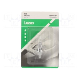 1 pcs x LUCAS - LLB466P - Filament lamp: automotive, P14,5s, transparent, 24V, 70W, LLB