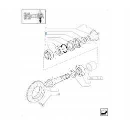 Cover sealant fight New Holland Case 5179995