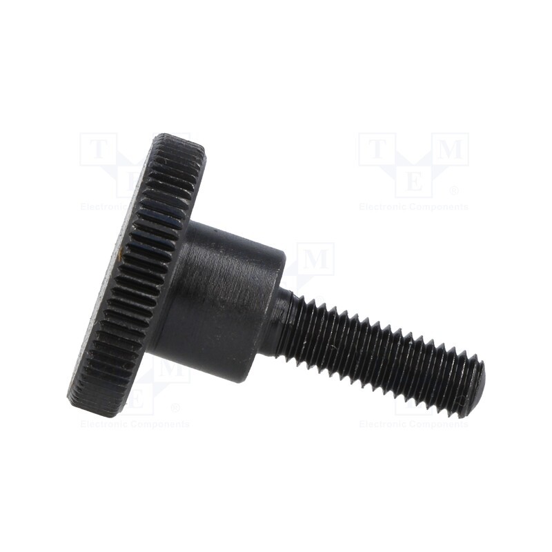 1 pcs x ELESA+GANTER - DIN 464-M5-16 - Knob, Ø: 20mm, Ext.thread: M5, 16mm, H: 11.5mm, steel, knurled