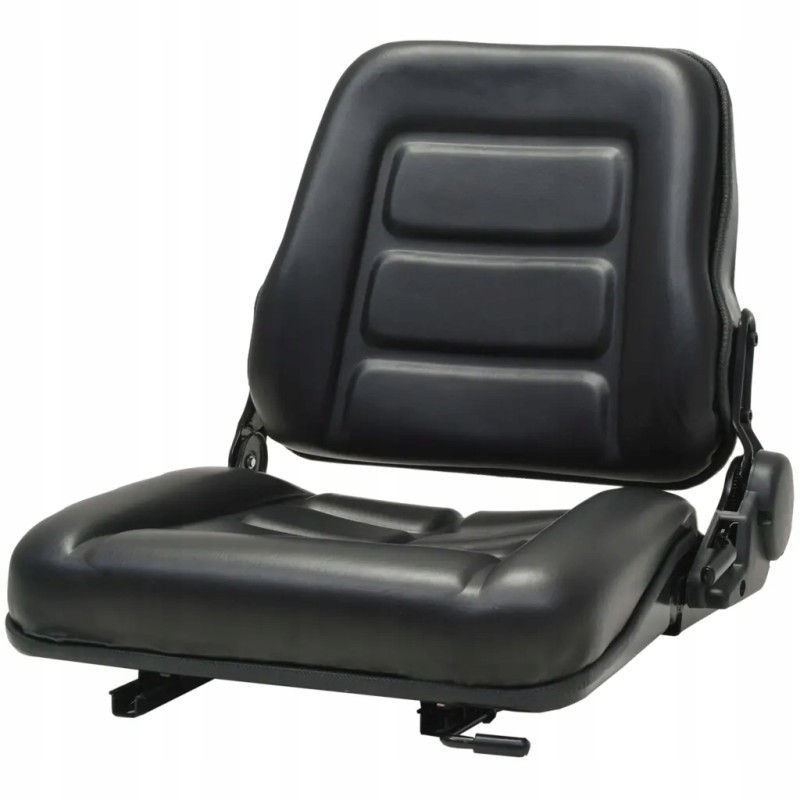 Adjustable forklift tractor seat