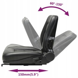 Adjustable forklift tractor seat