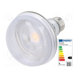 1 pcs x PHILIPS - 8718696811856 - LED lamp, warm white, E27, 230VAC, 670lm, P: 8W, 36°, 2700K