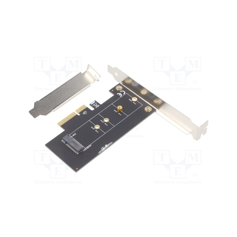 1 pcs x GEMBIRD - PEX-M2-01 - PC extension card: PCIe, M.2,PCIe, brackets on slot