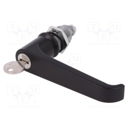 1 pcs x ROZTOCZE - 2.L30.002-30 - Lock, zinc and aluminium alloy, 30mm, black finish