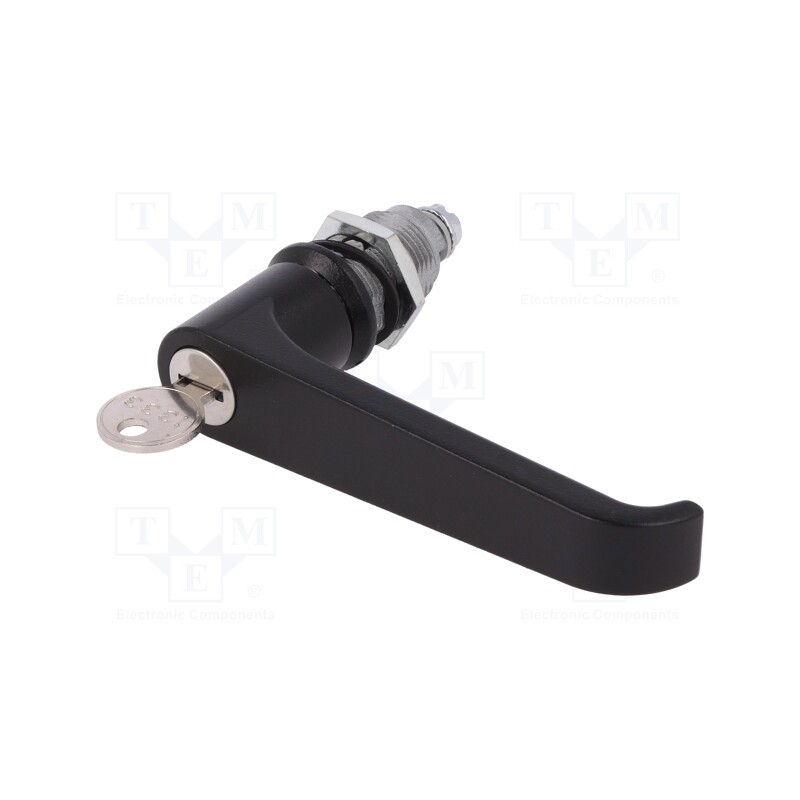 1 pcs x ROZTOCZE - 2.L30.002-30 - Lock, zinc and aluminium alloy, 30mm, black finish