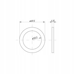 Thick washer for the flat axle pin, thickness 4-6m