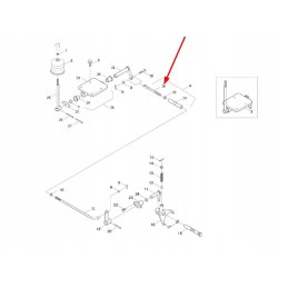 Tb504 413a 5 forks of PTO lever cable