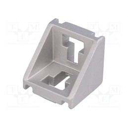 1 pcs x ELESA+GANTER - GN 960-45-10-45-45-A-MT - Angle bracket, for profiles, Width of the groove: 10mm, W: 43mm