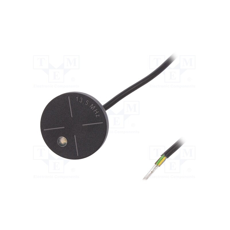 1 pcs x DREXIA - 1W-H0-05 M12 - RFID reader, 12V, ISO/IEC14443-3-A, 1-wire, LED status indicator