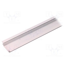 1 pcs x TOPMET - A3010001 - Profiles for LED modules, white, L: 1m, GROOVE14, aluminium