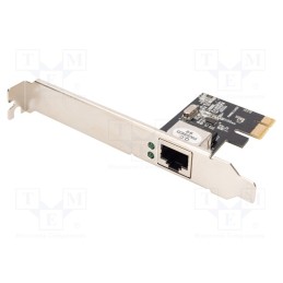1 pcs x DIGITUS - DN-10130-1 - PC extension card: PCIe, PCIe,RJ45 socket, 1Gbps, 0÷55°C
