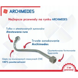 Archimedes long oil distributor pipe