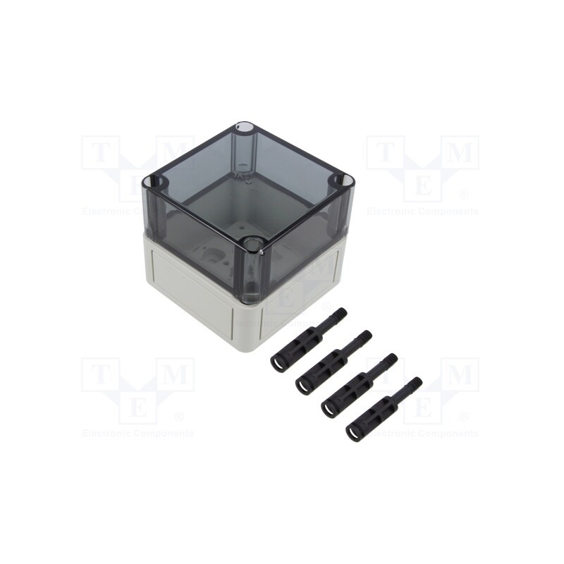 1 pcs x SPELSBERG - 11150301 - Enclosure: multipurpose, X: 94mm, Y: 94mm, Z: 81mm, TK PS, grey, IP66