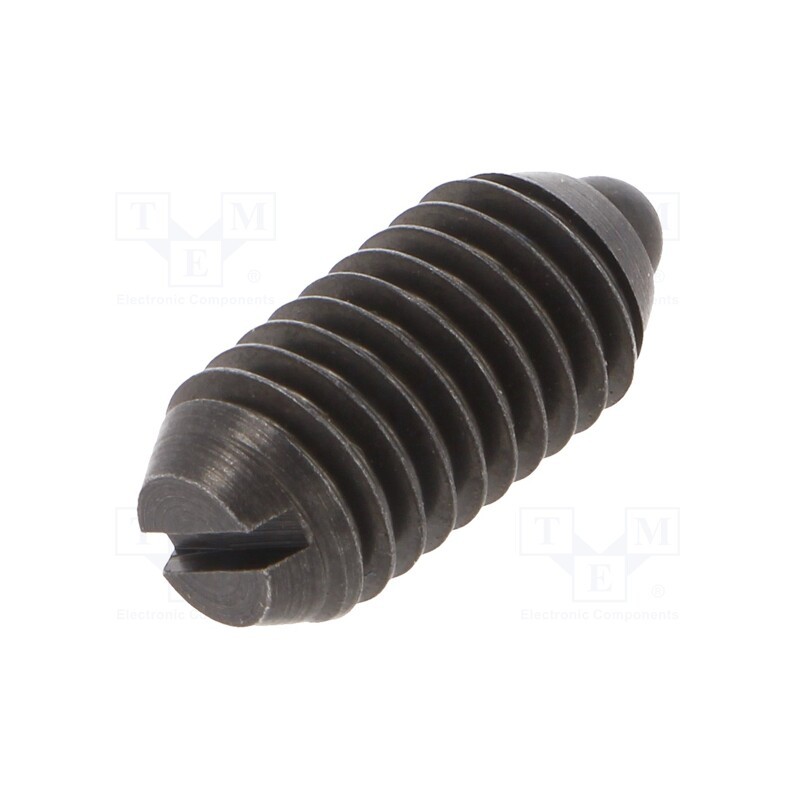 1 pcs x ELESA+GANTER - GN 615.1-M8-B - Ball latch, steel, Thread: M8, 16mm, F1: 16N, F2: 33N