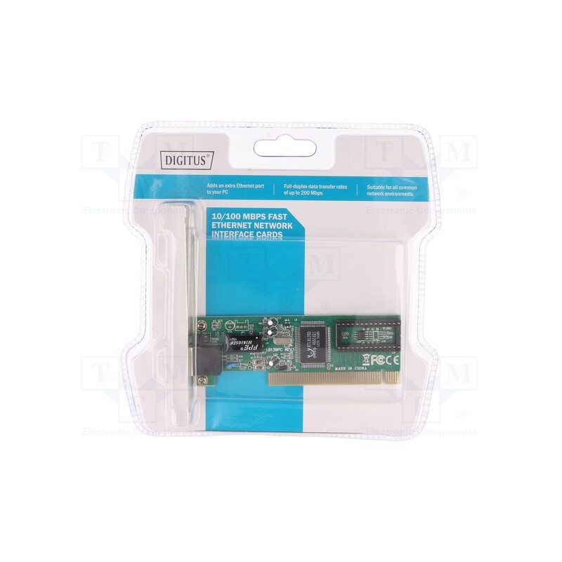 1 pcs x DIGITUS - DN-1001J - PC extension card: PCI, PCIe,RJ45 socket