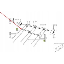 603743 00 right inclined conveyor strip l650