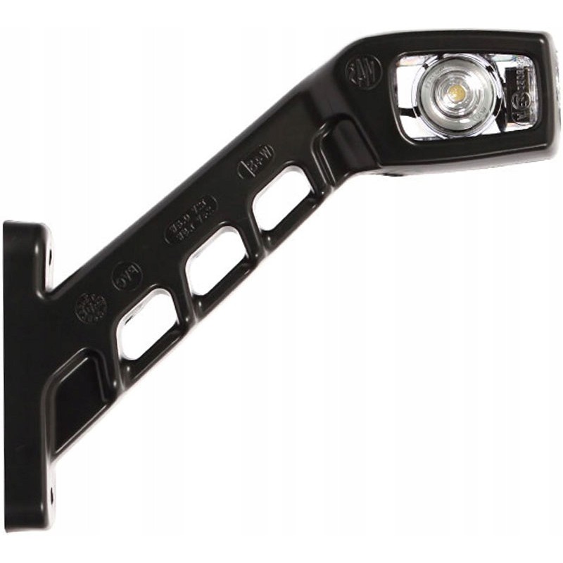 The right combination lamp outlines the front and rear sides