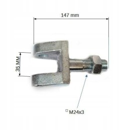 Stabilizer elbow bolt m24x3 case mx maxxum
