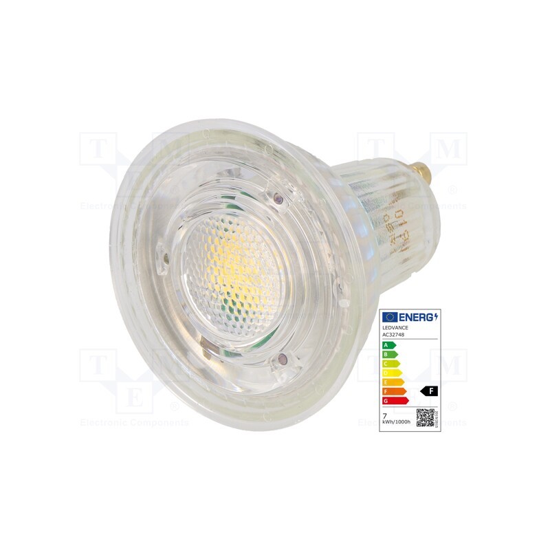 1 pcs x ams OSRAM - 4058075096783 - LED lamp, neutral white, GU10, 230VAC, 575lm, P: 6.9W, 60°, 4000K