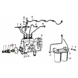 Fuel pump clutch 950834 c 360 385 tooth 8