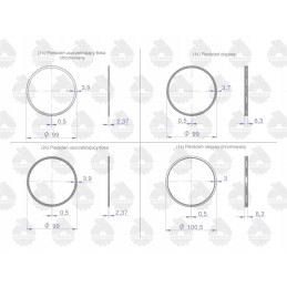 Set of engine rings 1 piston k1 2157 000 mf
