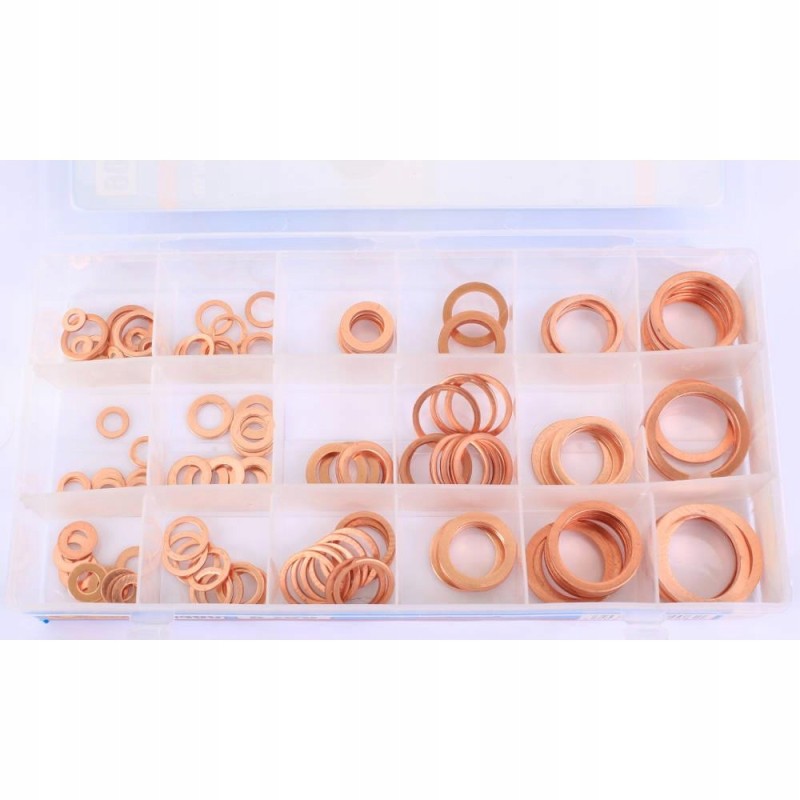 Set of copper washers 150 pcs