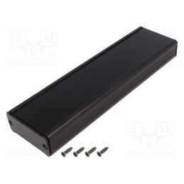 1 pcs x FISCHER ELEKTRONIK - TUF 55 25 200 SA - Enclosure: with panel, TUF, X: 55mm, Y: 200mm, Z: 25mm, aluminium