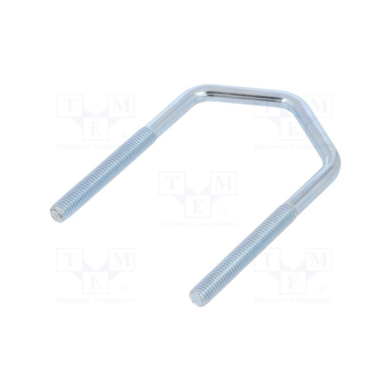 1 pcs x DROMET - CBTD.8.61(2') - U-bolt, D, 1.25, steel, zinc, Thread len: 55mm, for antenna fixing
