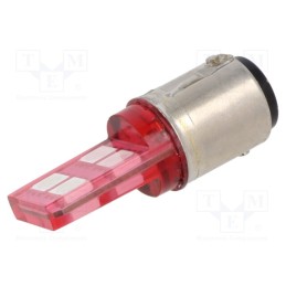 1 pcs x POLAM-ELTA - LR-BA15D-230AC SPECIAL - LED lamp, red, BA15D, 230VAC