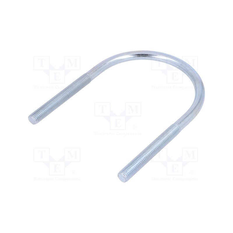 1 pcs x DROMET - CB10..89.143(3') - U-bolt, B, 1.5, steel, zinc, Thread len: 70mm, for fixing pipes