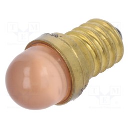 1 pcs x POLAM-ELTA - LO-E14-24AC/DC - LED lamp, orange, E14, 24VDC, 24VAC