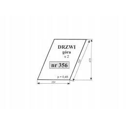 Door glass up zetor 7211 6340 356