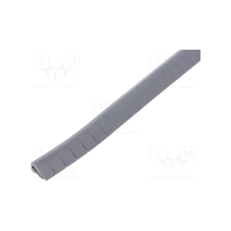 1 rol x KURANT - OKB-N-1 GRAY - Hole and edge shield, PVC, L: 10m, grey, H: 8mm, W: 4.5mm, -30÷70°C