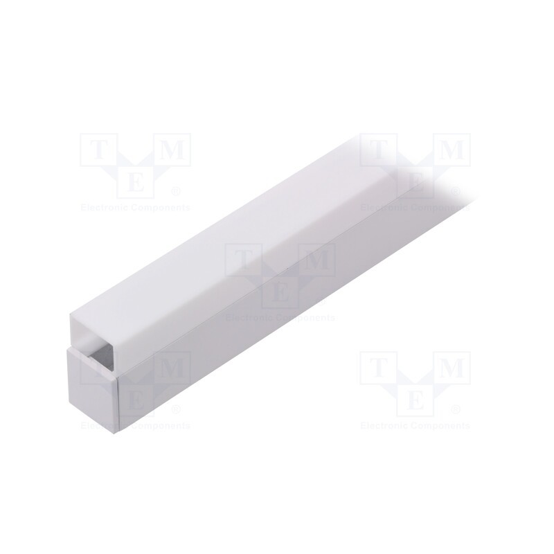 1 set x TOPMET - LINEA20 E7/Y WH 1M SET STANDARD - Profiles for LED modules, white, white, L: 1m, LINEA20, aluminium