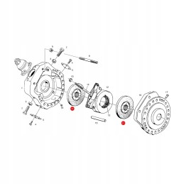 Foot brake disc fendt f514100150010 replaces