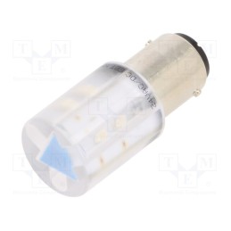 1 pcs x CML INNOVATIVE TECHNOLOGIES - 18560357 - Indicator: LED, BA15D,T20, blue, plastic, 24VAC, 24VDC, -20÷60°C