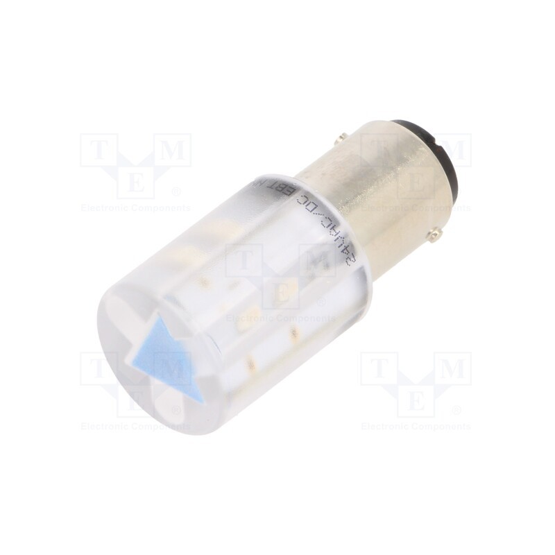 1 pcs x CML INNOVATIVE TECHNOLOGIES - 18560357 - Indicator: LED, BA15D,T20, blue, plastic, 24VAC, 24VDC, -20÷60°C
