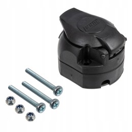 7-pole socket for a trailer with screws