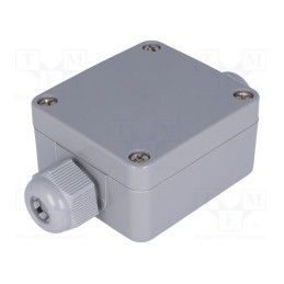 1 pcs x BOPLA - 38101200 - Enclosure: junction box, X: 58mm, Y: 64mm, Z: 34mm, polyamide, IP65