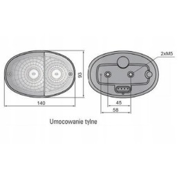 Zetor Proxima John Deere combined front lamp