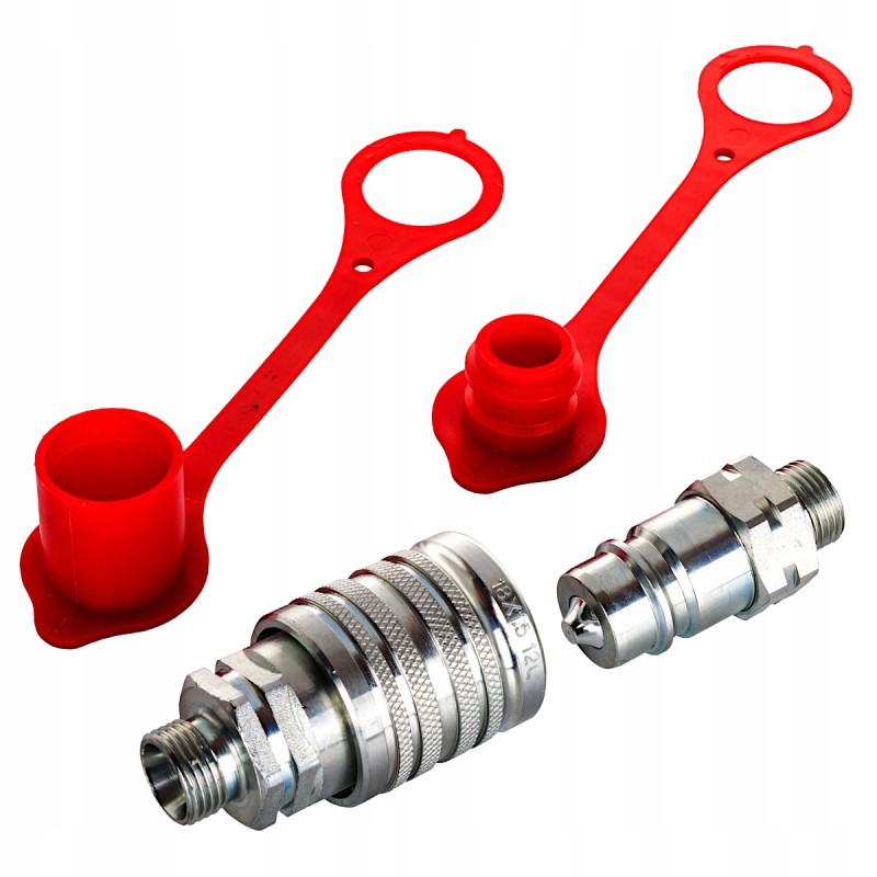 Set of quick connectors euro socket plug m18x1 5