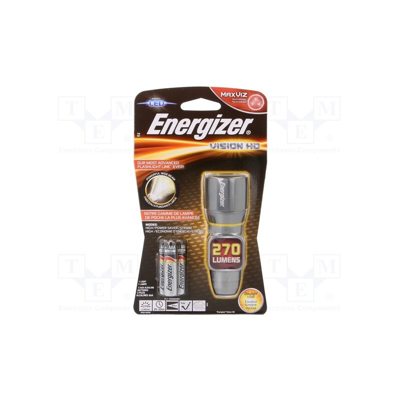 1 set x ENERGIZER - 7638900419580 - Torch: LED, waterproof, 2.5h, 250lm