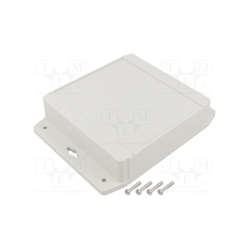 1 pcs x HAMMOND - 1555QF17GY - Enclosure: multipurpose, X: 140mm, Y: 141mm, Z: 37mm, 1555F, ABS, grey