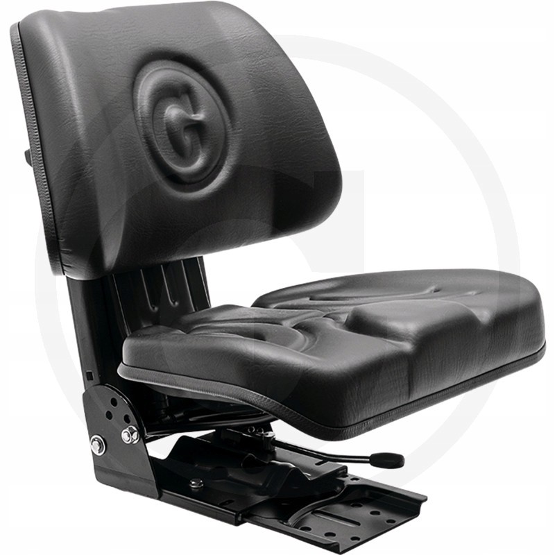 Suspension operator seat with granite belt