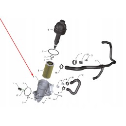 Ed0037401690 s oil filter head with radiator