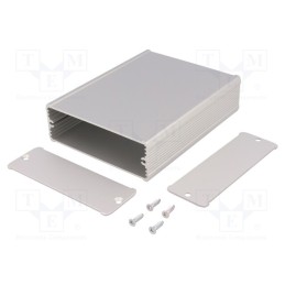 1 pcs x FISCHER ELEKTRONIK - TUF 94 32 120 ME - Enclosure: with panel, TUF, X: 94mm, Y: 120mm, Z: 32mm, aluminium