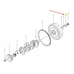 490bt 05120c flywheel retaining ring
