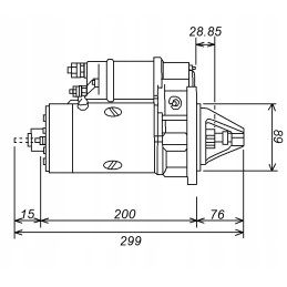 Starter 12v 3 2 kw 10z hc cargo