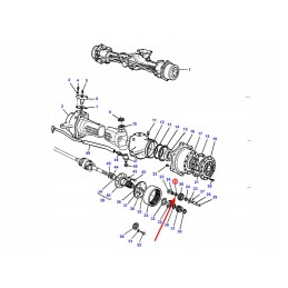1426387m1 front reduction gear satellite bushing