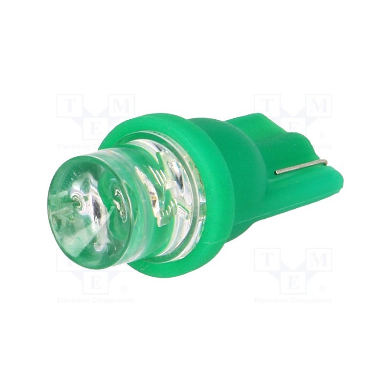 2 pcs x OPTOSUPPLY - OST08WG01GD-G5DUT8C1A - LED lamp, green, T08, Urated: 12VDC, 3.5lm, No.of diodes: 1, 0.24W